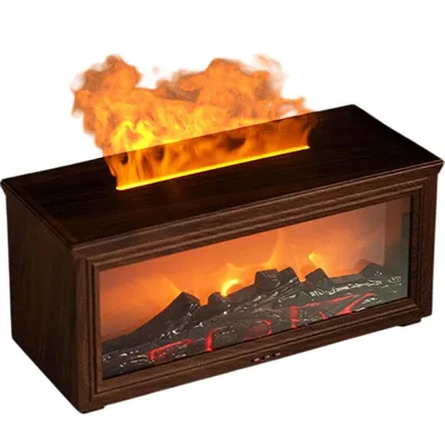 Produktbild von Flammen-Luftdiffusor, Luftbefeuchter, Diffusor für ätherische Öle – 7 Farben, 280 ml Fassungsvermögen, tolles Geschenk für Zuhause, Schlafzimmer,Büro