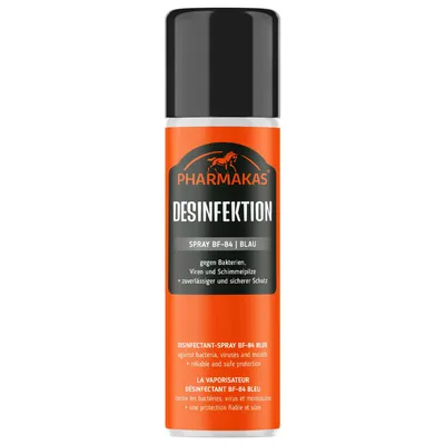 Produktbild von Pharmakas Horse Fitform Desinfektionsspray blau Flächendesinfektion