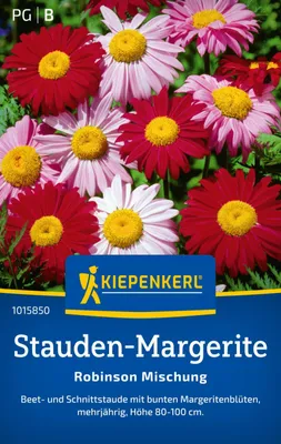 Produktbild von Kiepenkerl Stauden-Margeritensamen Robinson Tanacetum coccineum 50 Pflanzen
