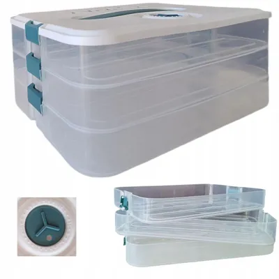 Produktbild von MPLCo Stapelbarer Organizer-Behälter für Pierogi, Wurst und Käse