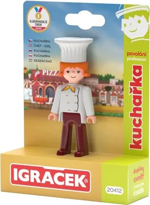 Obrázek produktu pro Igráček Kuchařka - figurka s příslušenstvím