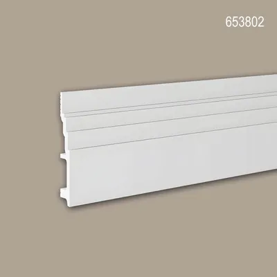 Produktbild von Profhome 653802 Sockelleiste Fußleiste Zierleiste Stuckleiste 2 m