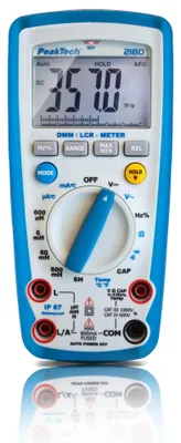 Produktbild von PeakTech P 2180 LCR-Meter & Digitalmultimeter – 6000 Counts, bis 60 MΩ / 4000 µF / 6 H – Präzises Messgerät für Elektronik & Labor