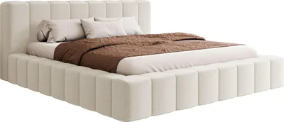 Produktbild von MIRJAN24 Polsterbett Makira, Dopellbett mit Bettkasten, Leistenlattenrost aus Holz (Farbe: Kronos 38, Größe: 180x200 cm)