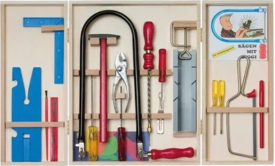 Produktbild von Pebaro 407 Laubsägeschrank Classic Set im Holzschrank