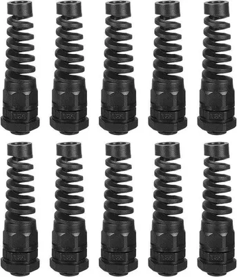 Immagine prodotto di Passacavo impermeabile 3-6,5 mm in metallo, nero, 10 pezzi
