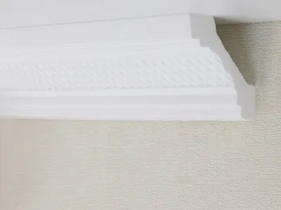 Produktbild von PROVISTON | Stuckleiste | Polystyrol | 46 x 46 x 2000 mm | Weiß | Deckenleiste | Überstreichbar | Einfache Montage | Hochwertig | Stabil und Leicht | 30 Meter
