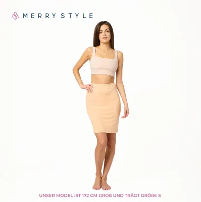 Produktbild von Merry Style Damen Unterrock Petticoat für Röcke MS10-204 (Nude, L)