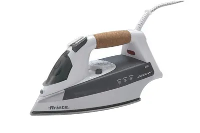 Produktbild von Ariete 6232/00, Dampfbügeleisen, Edelstahl-Bügelsohle, 140 g/min, Grau, Weiß, 0,3 l, Manuell