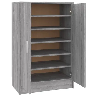 Produktbild von vidaXL Schuhschrank Grau Sonoma 60x35x92 cm Holzwerkstoff