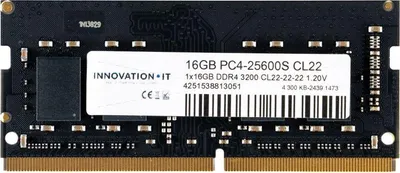 Obrázok produktu pre Inovácia IT RAMDDR4 3200 16 GB SO-DIMM pamäťová jednotka