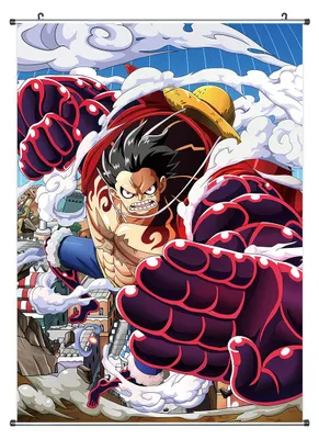 Obrázek produktu pro One Piece svitkový obraz Kakemono | Plakát 60x90cm | Ruffy Gear 3rd