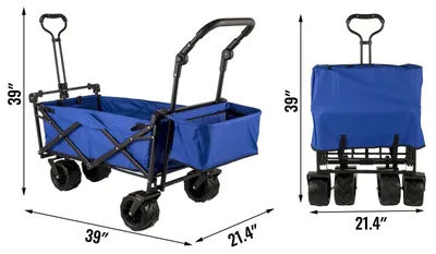 Produktbild von Bolderkar - Bollerwagen - Klappbarer - Gartenwagen - Gartenkarre - Gartentrolley