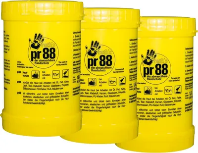 Produktbild von Raths PR88 Hautschutzcreme - unsichtbarer Handschutz silikonfrei, 3x1000ml