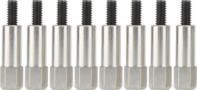 Imagen del producto de Juego de 8 tornillos de acero inoxidable para tapacables, compatibles con los motores Chevrolet 283, 302, 305, 307, 327, 350, 383 y 400 (SBC)