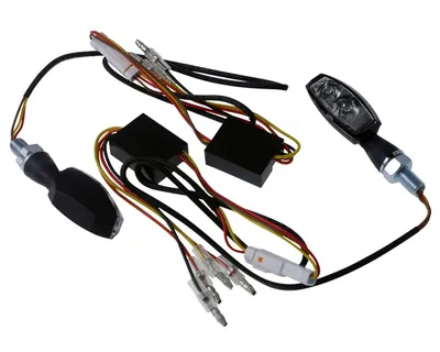 Image de Feux arrières LED BLAZE, noir, verre clair