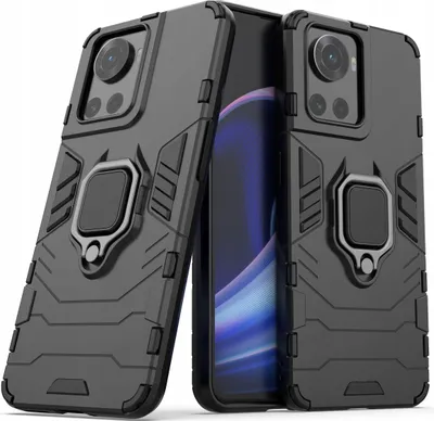 Produktbild von Dauerhafte Ring Armor Hülle für OnePlus Ace - Schwarz KP24799
