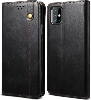 Image de Etui pour Samsung Galaxy M31S, étui en cuir avec fonction stand noir