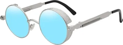 Produktbild von VeyRey Sonnenbrille Emphunnyial Steampunk Hellblau gläser Silber Universal