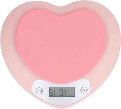 Immagine prodotto di Bilancia da cucina digitale di precisione, 5 kg, ricaricabile, a forma di cuore