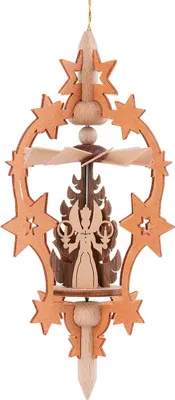 Produktbild von Christbaumschmuck Stern - Bergmann, Engel und Reiterlein (15,5cm) von Kreißl