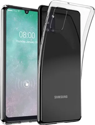 Obrázek produktu pro Ochranné pouzdro Wisam pro Samsung Galaxy A31 6,4" – silikonové průhledné pouzdro