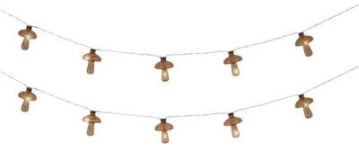 Productafbeelding van LED stringlights d6l140 cm bruin/warm wit Lumineo