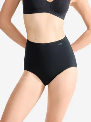 Produktbild von sloggi Damen Maxislip 3-Pack Pure Comfort Maxi - BLACK - Größe S