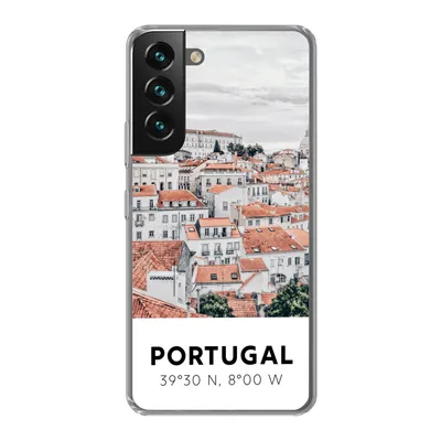 Produktbild von MuchoWow® Handyhülle Schutzhülle Hülle für Samsung Galaxy S22 Plus Portugal - Europa - Rot - Silhouette Silikon Softcase Handy Hülle - Schutzabdeckung