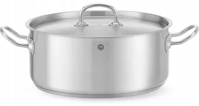 Produktbild von Hendi Kitchen Line Niedriger Kochtopf mit Deckel 7,3L