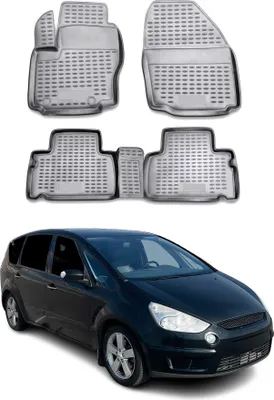 Obrázok produktu pre 2006-2014 Ford S-Max podlahové rohože TPE sivé 4 ks