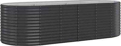 Image de VIDAXL -Planungsbox 249x100x68 cm Pulver -beschichteter Stahl -Anthrazit -Verschärfen