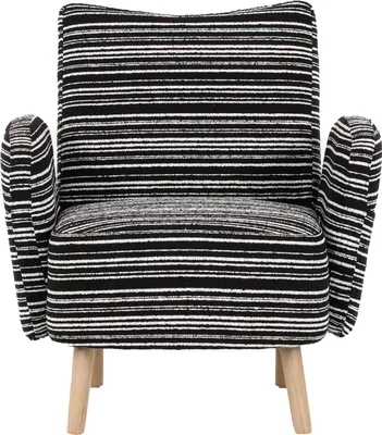 Image de Fauteuil, tissu à motifs circulaires, avec poche latérale, pieds en bois massif, fauteuil de lecture confortable, salon, chambre à coucher, bureau