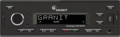 Produktbild von Granit Radio Heeslingen 200 DAB BT - Autoradio - schwarz