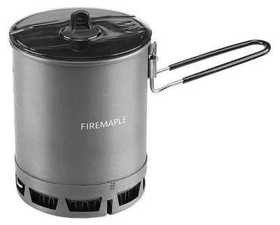Image de Casserole de camping 600 ml, ultralégère, en aluminium, avec poignée pliable et couvercle