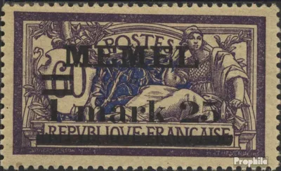 Produktbild von Briefmarken Memelgebiet 1920 Mi 27y postfrisch Aufdruckausgabe
