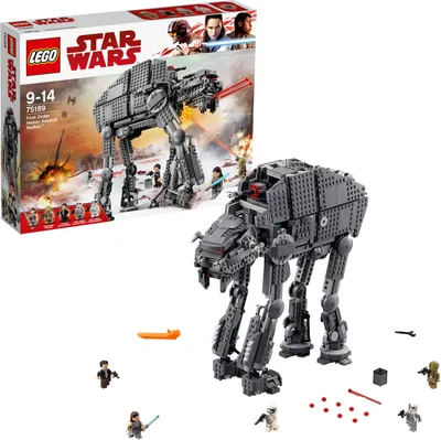 Zdjęcie produktu dla LEGO Star Wars First Order Heavy Assault Walker, Zestaw do budowania, 9 lat(a), 1376 szt., 1,82 kg
