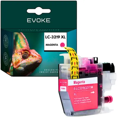 Produktbild von Evoke kompatible Tinte für Brother LC-3219XL LC3219XL LC3219XLM Magenta 18 ml 1350 Seiten MFC-J5330DW J5335DW J5730DW J6530DW