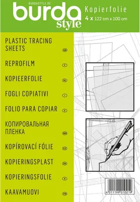 Produktbild von burda style Kopierfolie 100x122 cm Schnittmusterfolie Nähzubehör Transparentfolie