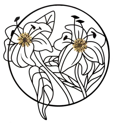 Produktbild von Mauro Ferretti Wandpaneel Simply Flotis, 63 x 2 x 69 cm, schwarz-gold