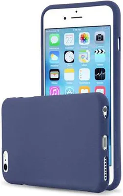 Produktbild von Cadorabo Schutzhülle für Apple iPhone 6 PLUS / 6S PLUS Hülle in Blau Handyhülle TPU Etui Cover Case
