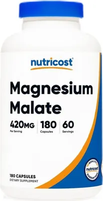 Imagen del producto de Nutricost | Malato de magnesio, 420 mg