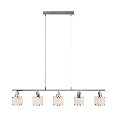 Produktbild von Pendelleuchte Chrom, Eisen, L 90 cm