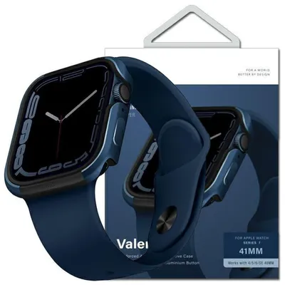 Produktbild von Uniq Etui Valencia Apple Watch Serie 4/5/6/7/8/Se 40/41Mm Blau/Kobaltblau