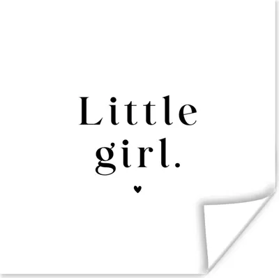 Produktbild von MuchoWow® Poster Sprichwörter - Kleines Mädchen - Kinder - Zitate 100x100 cm - Babyzimmer
