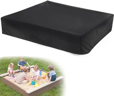 Produktbild von Premium Zandabdeckung 150x150x20 cm mit wasserdichtem Oxford-Stoff und Zugband - Dichtes Abdeckzelt für Zandbak