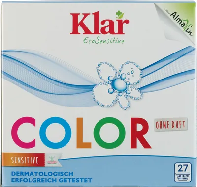 Produktbild von KLAR Color Waschmittelpulver ohne Duft 1,375 kg