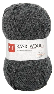 Productafbeelding van Strickgarn MT Basic, wol, antracietkleur