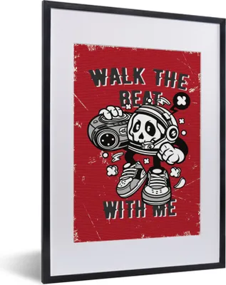 Produktbild von MuchoWow® MuchoWow® Gerahmtes Poster Radio - Musik - Vintage 30x40 cm - Poster mit zchwarzem Bilderrahmen - Wandposter Schlafzimmer
