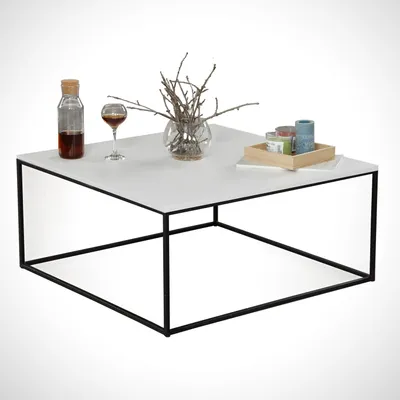 Produktbild von Skye Decor, Poly - White, Couchtische, Weiß, Melamin-Spanplatte, 75 x 43 x 75 cm